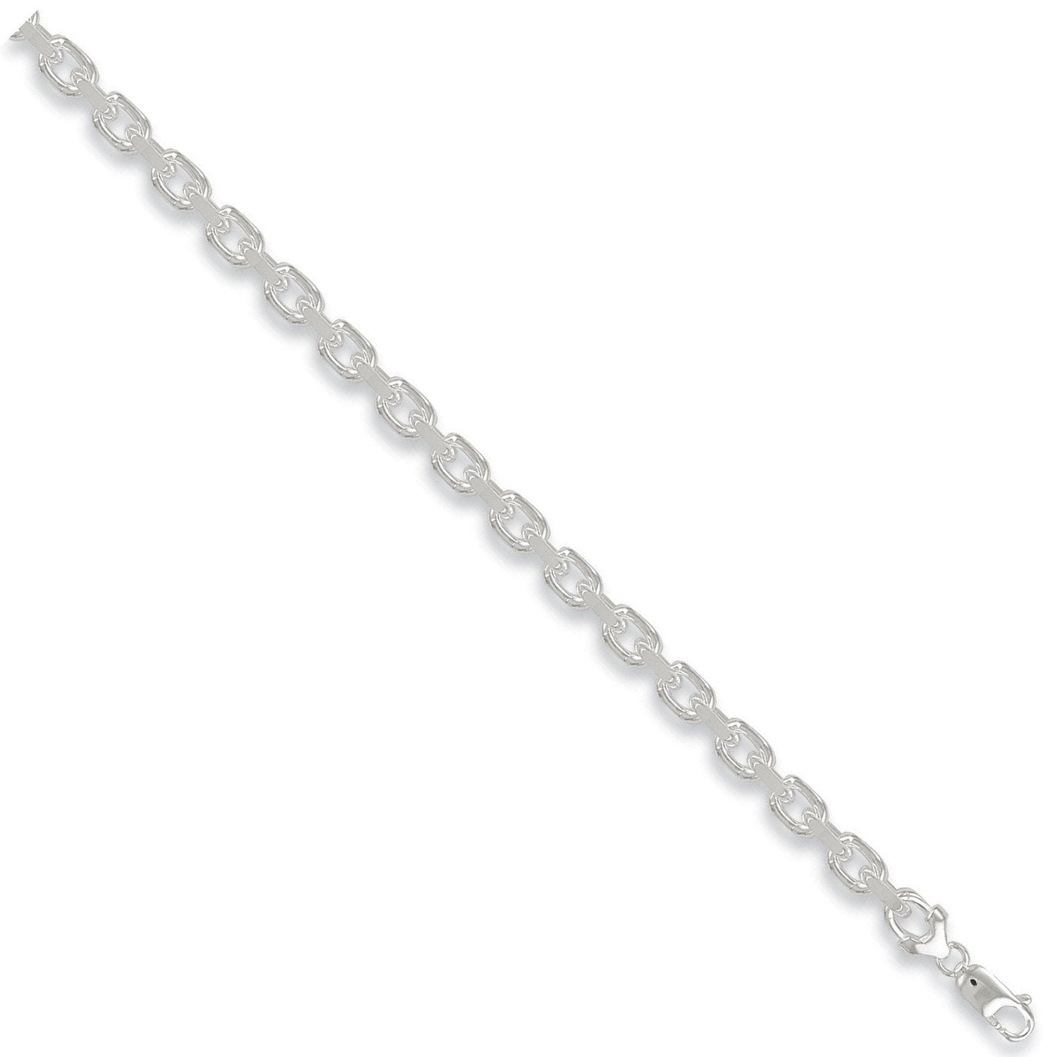 Silver 5.5mm Diamond Cut Belcher Chain - Fine Necklace - Certified Authentic - Swiss Made – Luxury Jewellery by Imperi